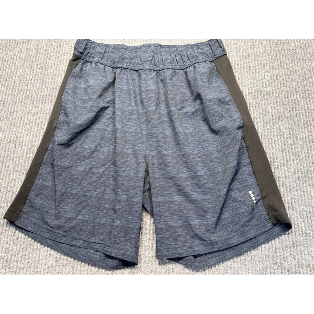 Balance Collection Mens Space Dye Athletic Shorts Blue Black Drawstring Size M